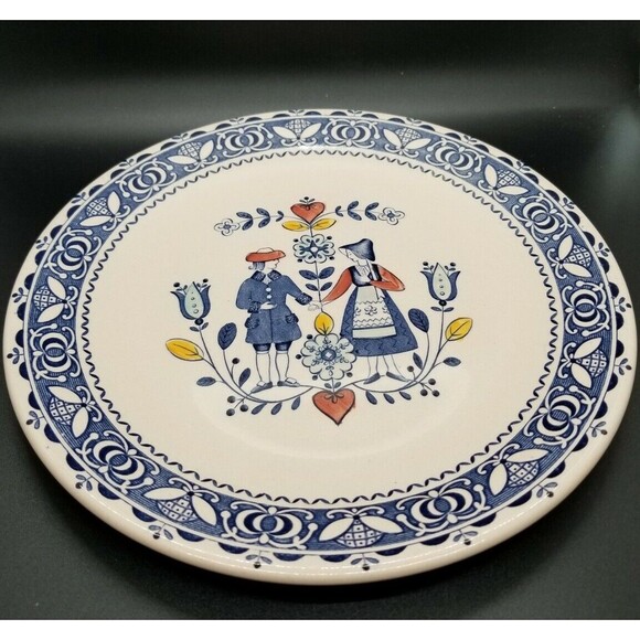 Johnson Brothers Old Granite Staffordshire Hearts and Flowers Dinner Plate 10" - Picture 7 of 7